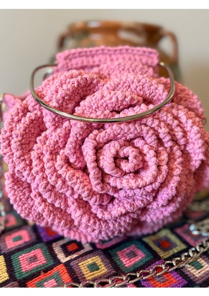 Simarikcraft el örgüsü abiye çanta, handmade