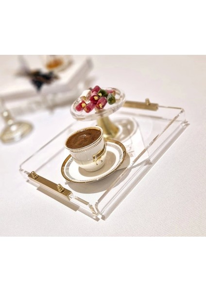 Agbtrend Gold Tray -S- Dekorasyon ve Sunum Tepsisi