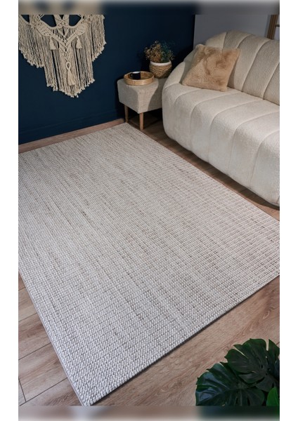 Halı Gala 2202 Bej Yumuşak Dokulu Modern Spor Desenli Bukle Halı fırsatları