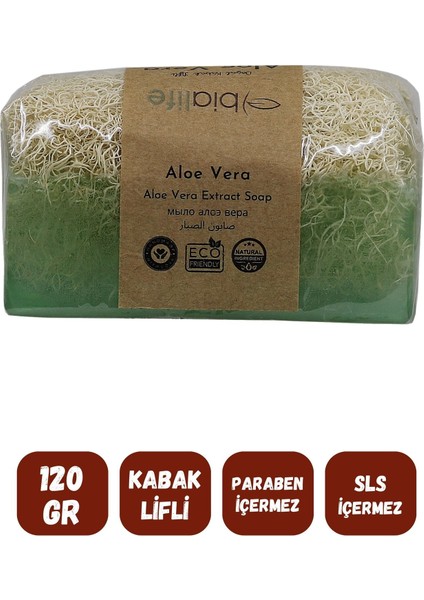 Doğal Kabak Lifli Aloe Vera Özlü Doğal Sabun 120 gr modelleri