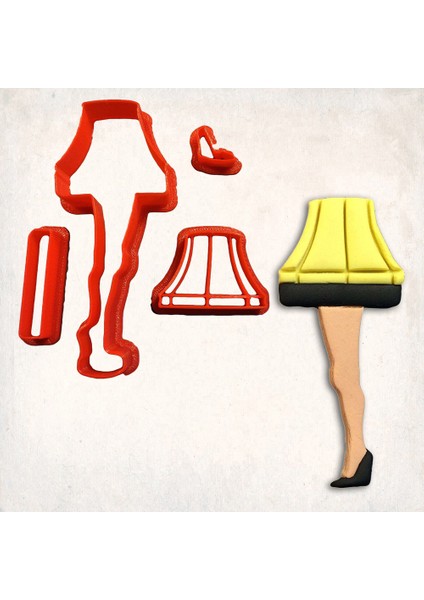 Bacak Lamba Detay Kurabiye Kalıp Seti 4’lü