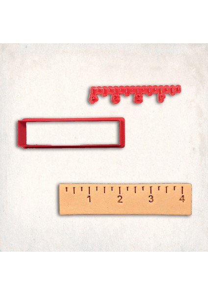 Cetvel Detay Kurabiye Kalıp Seti 2’li