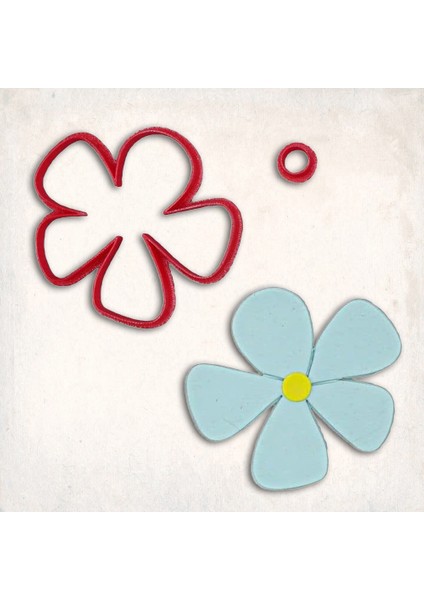 Çiçek-8 Detay Kurabiye Kalıp Seti 2’li