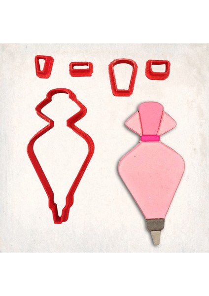 Krema Torbası Detay Kurabiye Kalıp Seti 5’li