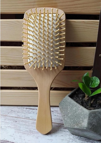 Bambu Uçlu Ahşap Saç Fırçası Tarak indirimleri