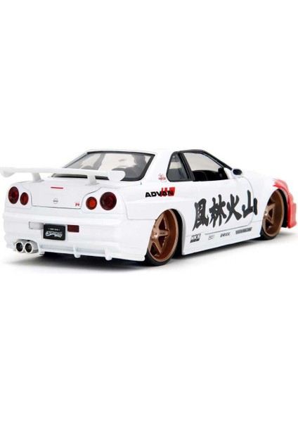 1/24 Street Fighter Nissan Skyline Gtr R34 Ryu Figürü ile Birlikte indirimleri