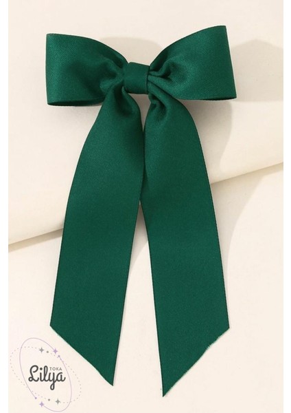 Kadın Saten Fiyonk Otomatik Toka