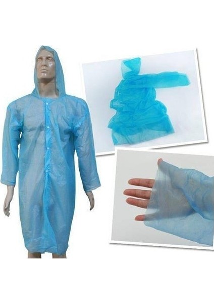 Tek Kullanımlık Çıtçıtlı Yağmurluk - 1 Adet