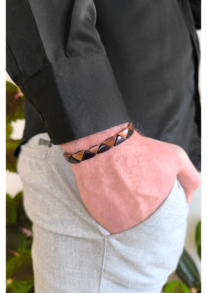 Kuka Bileklik Üçgen Model Bileğe Göre Ayarlanabilir Unisex Bileklik BT008