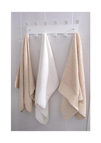 Menashop Metal Beyaz Amerikan Kapı Arkası Yapışkanlı Askılık Banyo Askılık ve Duvar Askısı mt84B