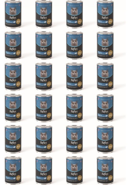 Plus Jöle Içinde Et Parçacıklı Alabalıklı ve Ton Balıklı Yetişkin Kedi Maması 400 G*24 Adet
