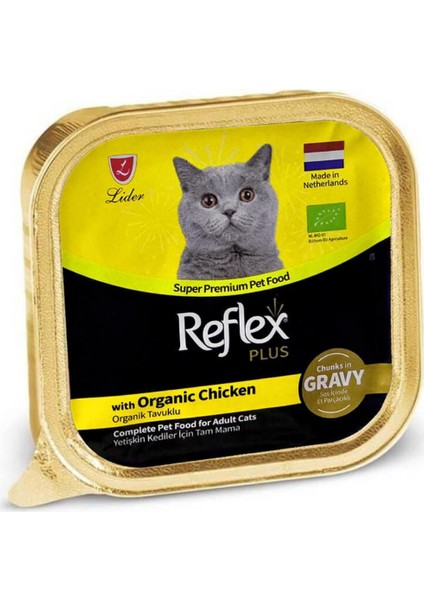 Sos İçinde Parça Tavuk Etli Yetişkin Kedi Konservesi 85 gr - 48 Adet