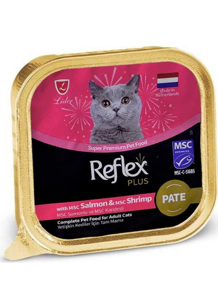 Ezme Somonlu ve Karidesli Yetişkin Kedi Konservesi 85GR - 48 Adet