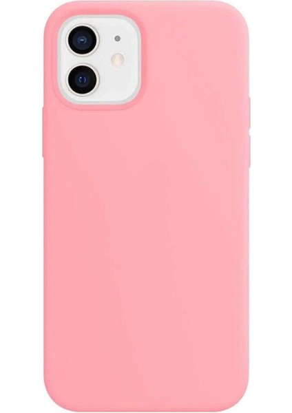 Apple iPhone 11 Uyumlu Kadife Iç Yüzeyli Yumuşak Silikon Yüksek Kalite Lansman Kılıf-Pembe