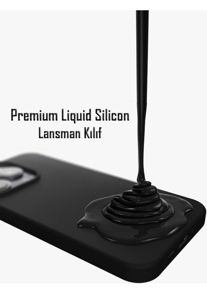 Apple iPhone 15 Pro Max Uyumlu Kadife Iç Yüzeyli Yumuşak Silikon Yüksek Kalite Lansman Kılıf-Fıstık Yeşili