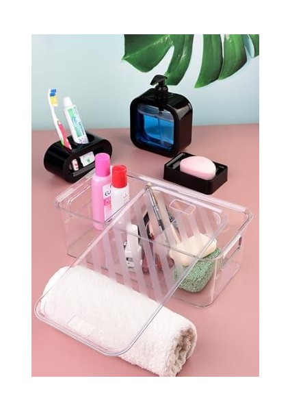 Menashop Tasarım 4 Parça Banyo Aksesuar Seti Modern Hafif Lüks Yıkama Kabı Banyo Aksesuarları Banyo Seti Losyon Şişeleri, Diş Fırçası Tutacağı, Diş Kupası, Sabunluk Siyah