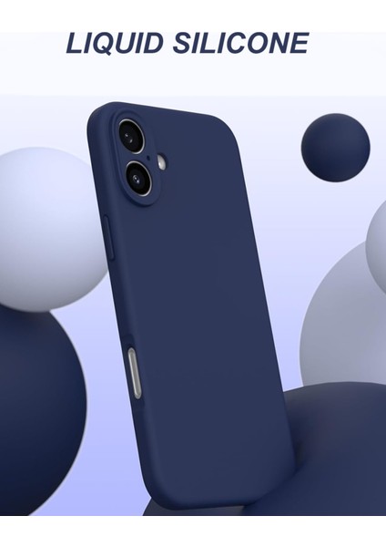 Apple iPhone 16 Uyumlu Kadife Iç Yüzeyli Yumuşak Silikon Yüksek Kalite Lansman Kılıf-Yeşil