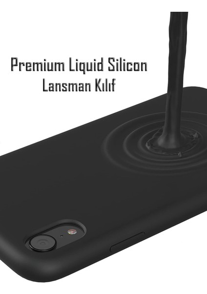 Apple iPhone Xr Uyumlu Kadife Iç Yüzeyli Yumuşak Silikon Yüksek Kalite Lansman Kılıf-Gri