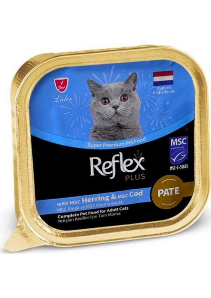 Ezme Ringa ve Morina Balıklı Yetişkin Kedi Konservesi 85 gr - 24 Adet