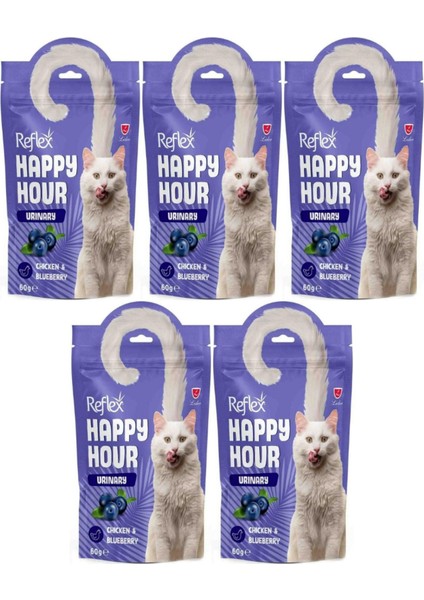 Happy Hour Urinary Tavuklu ve Yaban Mersinli Kedi Ödül Maması 60GR - 5 Adet