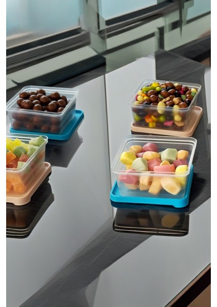 Kahvaltılık ve Saklama Kabı Seti Seti 330 ml X 12 Adet