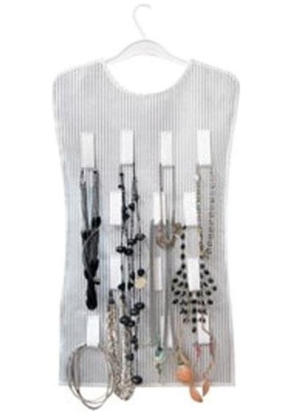 Elbise Şeklinde Mücevher Takı Aksesuar Düzenleyici - Çizgili fiyatları