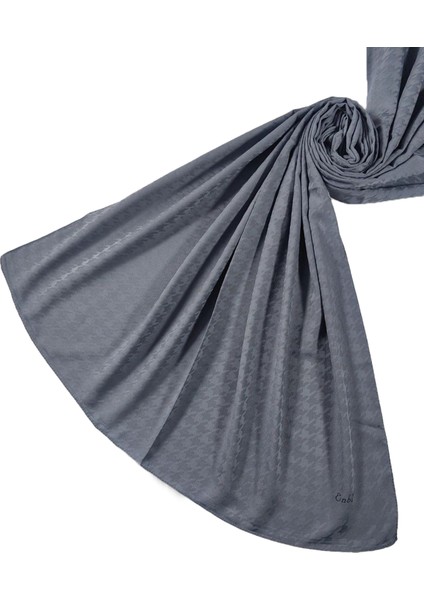 Enba Viskon Jakarlı Kaz Ayağı Desenli Şal 75X190 cm