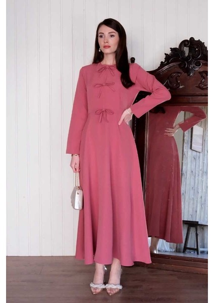 Pembe Fiyonk Detay Elbise fiyatları