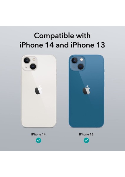 iPhone 13 / 14 Kılıf Magsafe Wireless Şarj Özellikli Şeffaf Kılıf