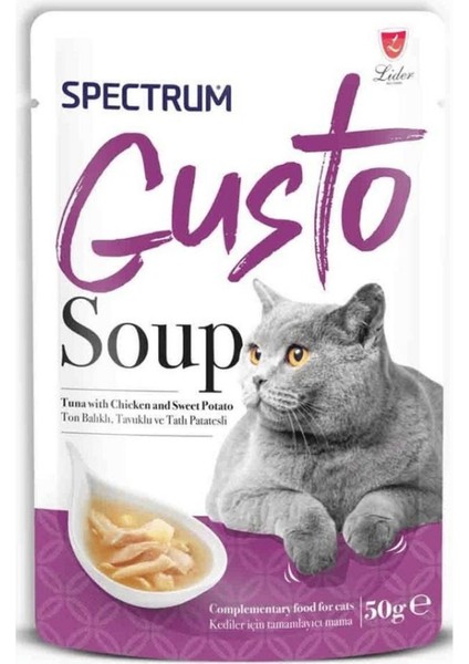 Gusto Karışık Kedi Çorbası 50 gr - 10 Adet