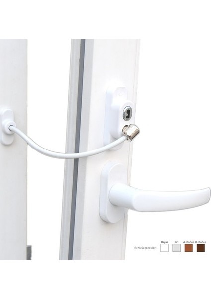 Anahtarlı Halatlı Pvc Kapı Pencere Emniyet Kilidi fırsatları