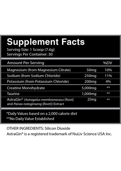 Godly Cre Functional Creatine + Hydration - Taurine - Magnesium (Magnezyum) Citrate