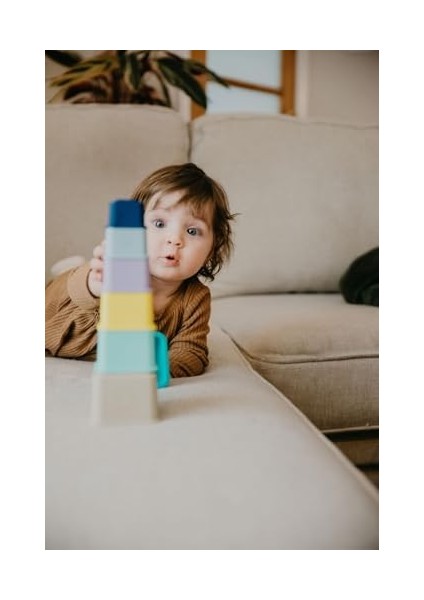 Menashop Stäk Silikon Küpler Eğitici Oyuncak, Bpa ve Ftalat Içermez. modelleri