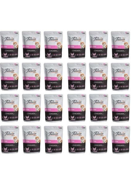Tahılısız Yavru Tavuklu Yaş Mama 85 Gr. x 24 Adet
