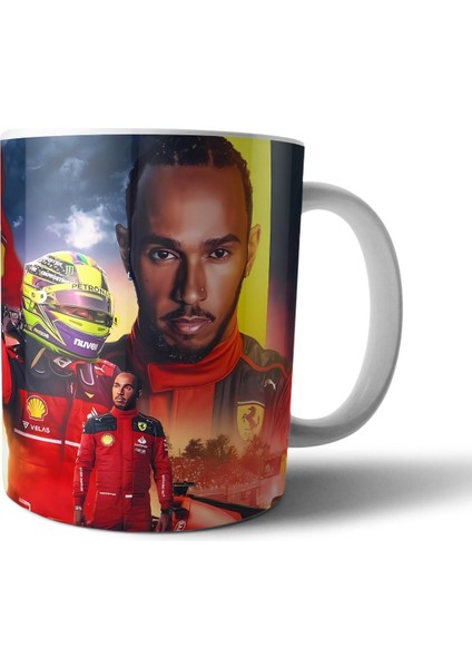 Lewis Hamilton F1 Formula 1 Ferrari Kupa Bardak Model 1
