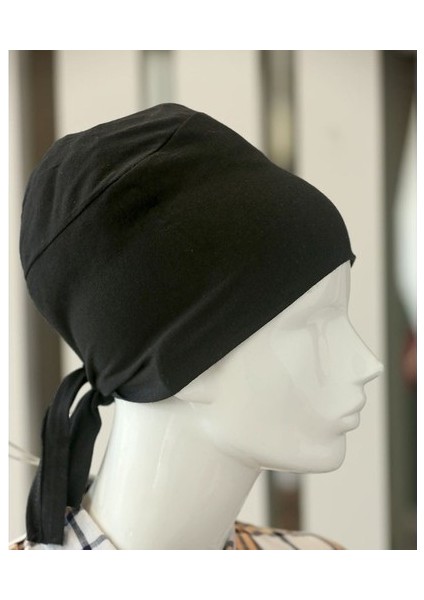 Bağlamalı Tesettür Bone - Bağlamalı Bandana 5 Adet