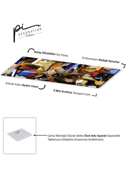 Soyut Panoramik Cam Tablo fırsatları