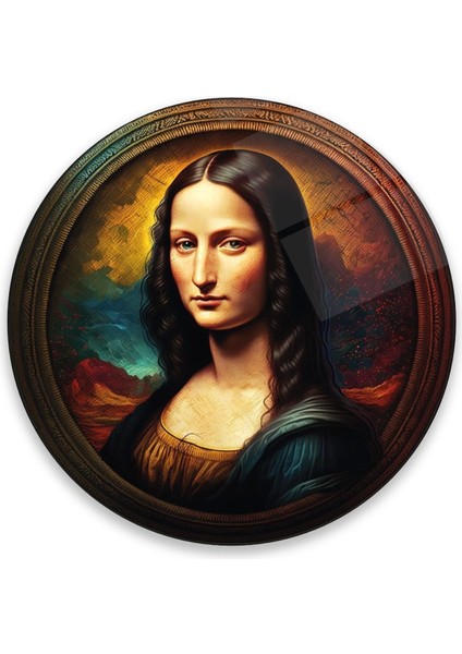Monalisa Sanatsal Yuvarlak Cam Tablo indirimleri