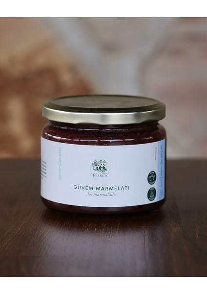 Taş Güvem Marmelatı - Şekersiz- Bakır Kazanda ve Odun Ateşinde Pişirilmiştir