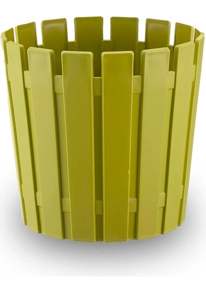 Akasya Çit Desen Saksı 3,5 Litre 20CM Plastik Drenaj Izgaralı Bitki Çiçek Saksısı