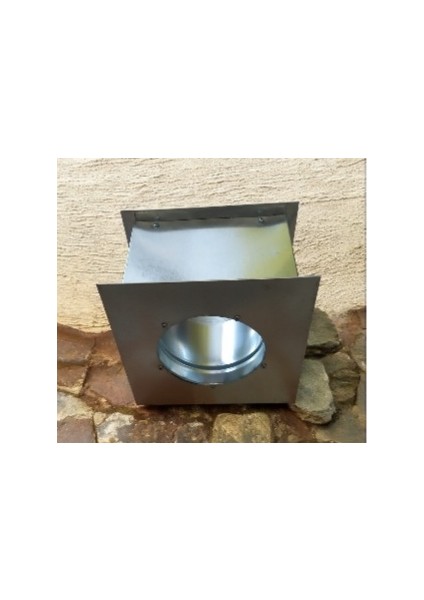 Isı Yalıtımlı Yanmaz Boru Baca Çıkışı (Ağaç Ev, Konteyner Için) 130 mm Çap