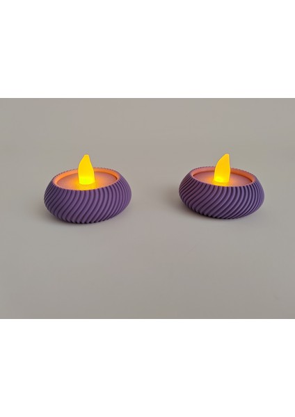 Modern LED Tealight Seti Ikili
