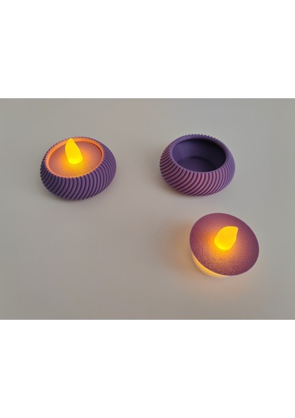 Modern LED Tealight Seti Ikili modelleri
