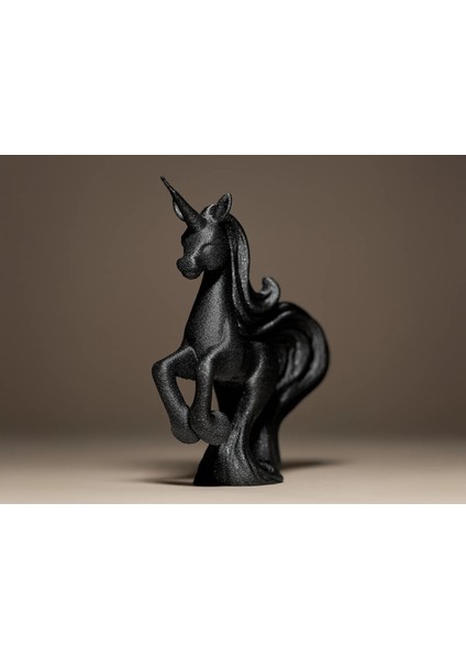 Modern Unicorn Biblo, 15 cm Siyah Dekoratif Tek Boynuzlu At Pinterest Obje Hediyelik