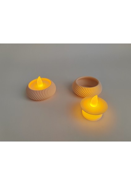 Modern LED Tealight Seti Ikili