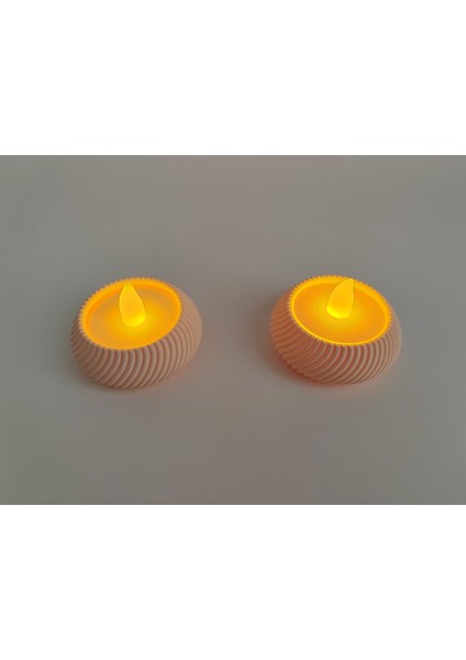 Modern LED Tealight Seti Ikili