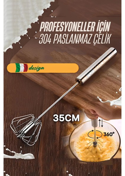 Dönerli Çırpıcı 304 Paslanmaz Çelik Yumurta Çırpıcı 721524 fırsatları