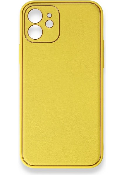 iPhone 12 Kılıf Coco Deri Silikon Kapak Telefon Kılıfı