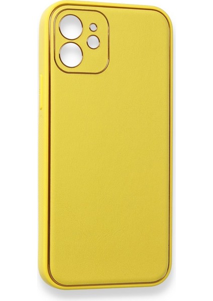 iPhone 12 Kılıf Coco Deri Silikon Kapak Telefon Kılıfı