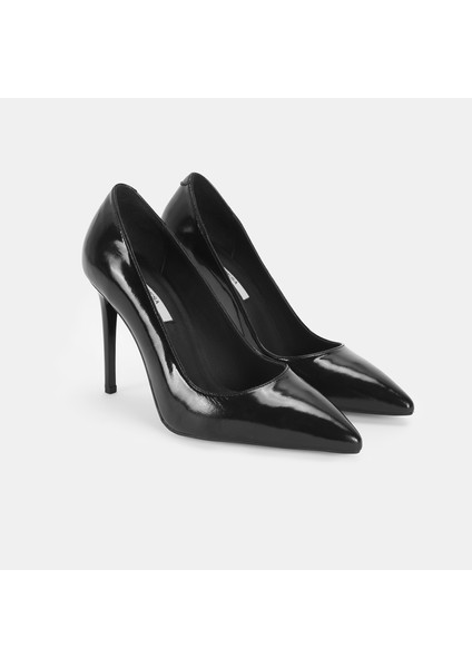 Siorad Siyah Kadın Rugan Topuklu Klasik Ayakkabı fiyatları